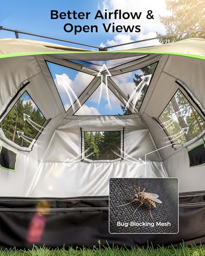 Instant Pop Up Camping Tent 8-Person