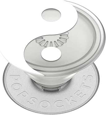 PopSockets Adhesive Phone Grip, Holder- Translucent Yin and Yang