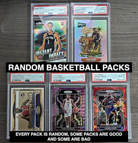 Basketball Cards Hot Pack - 15 Cards - 6 Rookies