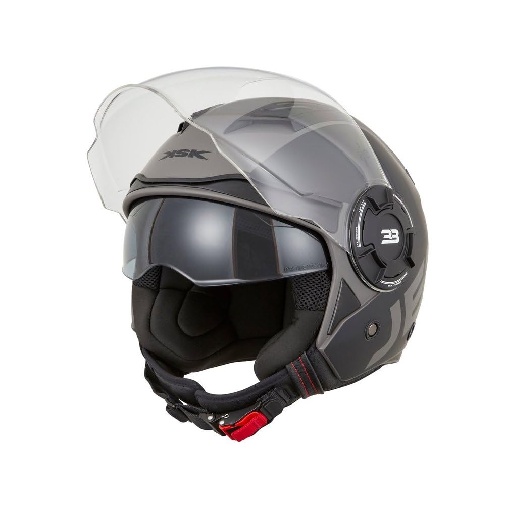 KSK Casque Jet DS 33 BLACK Bleu