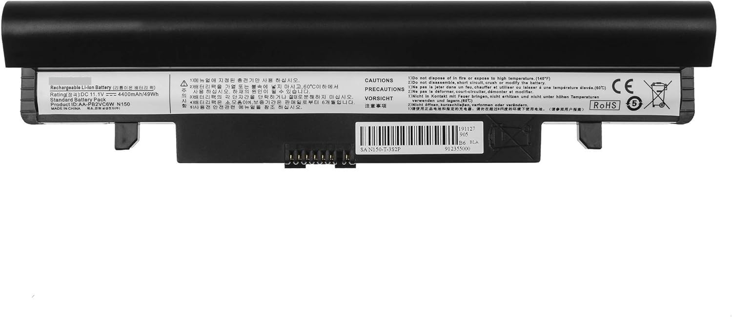 Wefly AA-PB2VC6B AA-PB2VC6W Laptop Battery Compatible for Samsung N100 N102 N143 N145 N148 N150 N210 N220 Laptop Battery (B0CPQ4NFQR) Amazon Price History, Amazon Price Tracker