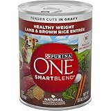 Purina ONE Weight Management, Natural Wet Dog Food, SmartBlend Healthy Weight Tender Cuts Lamb &...
