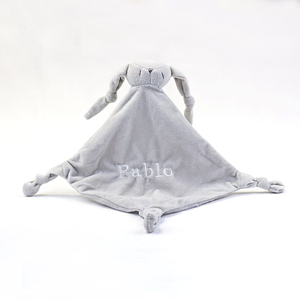 Cadeau de Naissance Personnalisé pour Bébé, Doudou et Couverture en Polaire Gris, Tétine Gravée - Coffret Luxe pour Nouveau-Né | BebeDeParis