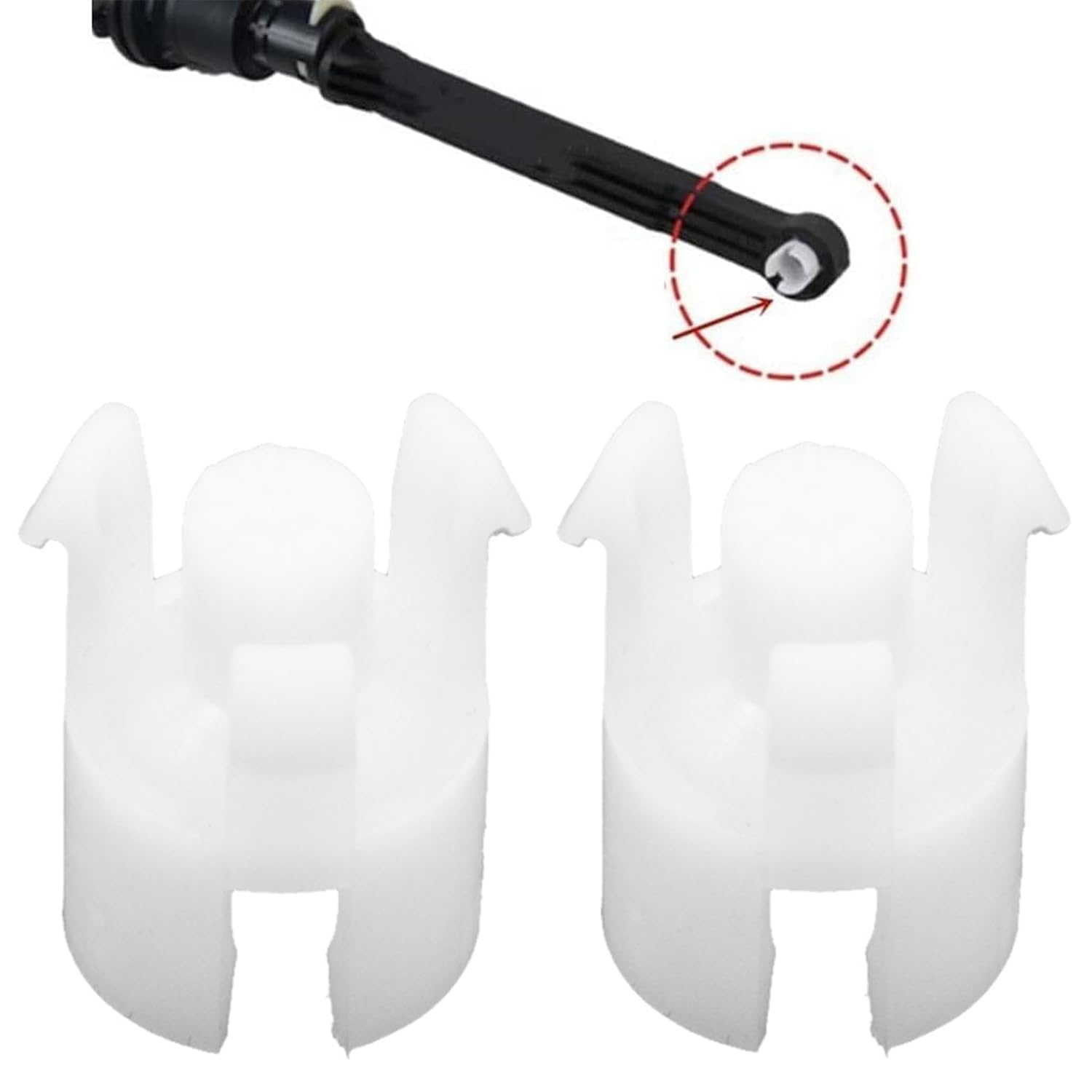 Amazleer 2 Pcs Clip Maître Cylindre d'Embrayage de Voiture, Car Clutch Master Cylinder Buckle compatible avec Citroen Elysee C2 C3 C4 C5 C6 pour Peugeot 307, 308, 408, 2008, 3008, 207,9676534480 (2)