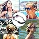Senhai 4 Stück Wasserdicht Sonnenbrille Strap mit Schwimmen Tauchen Schwimmend Neopren-Material und 4 Stck Sicherheit Sonnenbrillenbänder, Soft Eyewear Retainers für Sport, Lesen