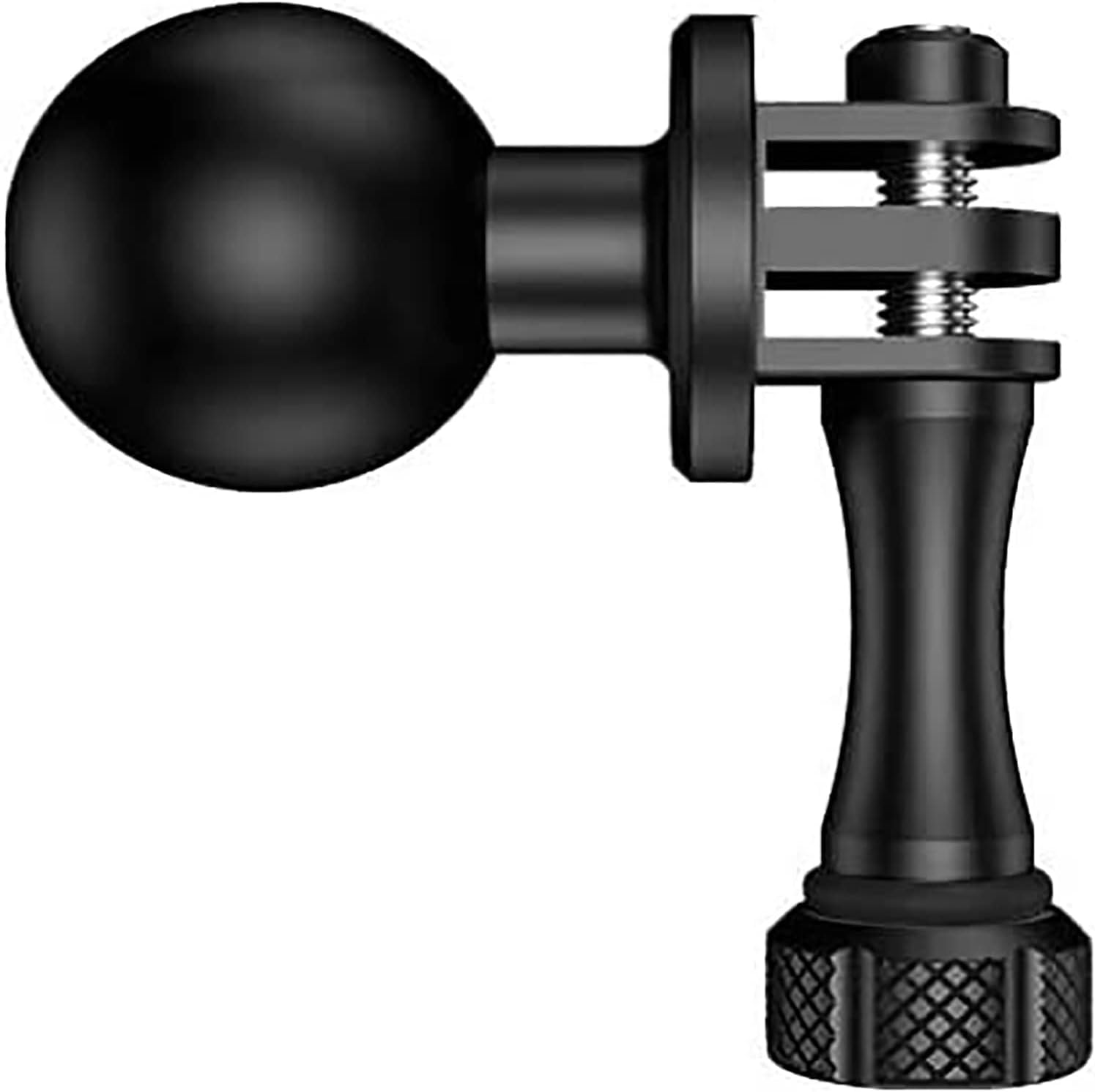 1" Ball Mount Adapter for Garmin/GitUP/AKASO/Gopro Hero Sport Camera, Bracket Compatible with RAM Mounts, 360 Degree Rotating Ball Head Mounts Double Socket Arm (R15) *1
