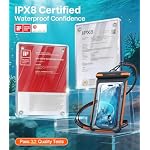TORRAS IPX8 Waterproof Phone Pouch Floating, Underwater Touch Screen, Black - Image 4