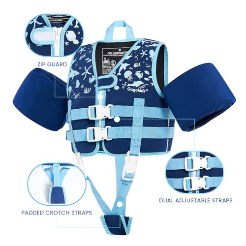 Image of Gogokids Puddle Float Jumper 33-66 Pounds, Toddler Swim Vest Kids Floaties
