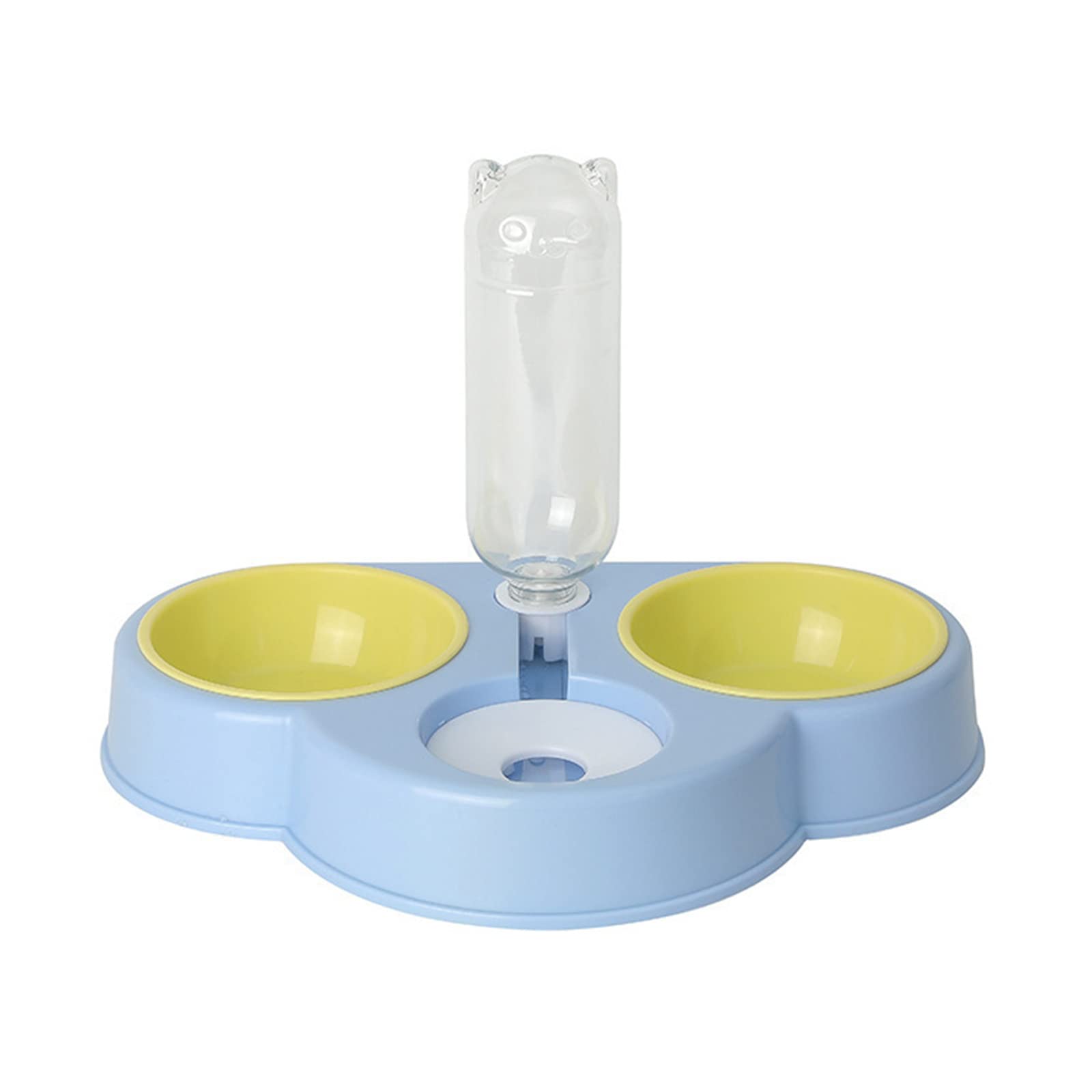Dog Bowl Raised for Food Bowls with Detachable Stand 3 in 1 Pet Automatic Feeder with Water Fountain Multi Color