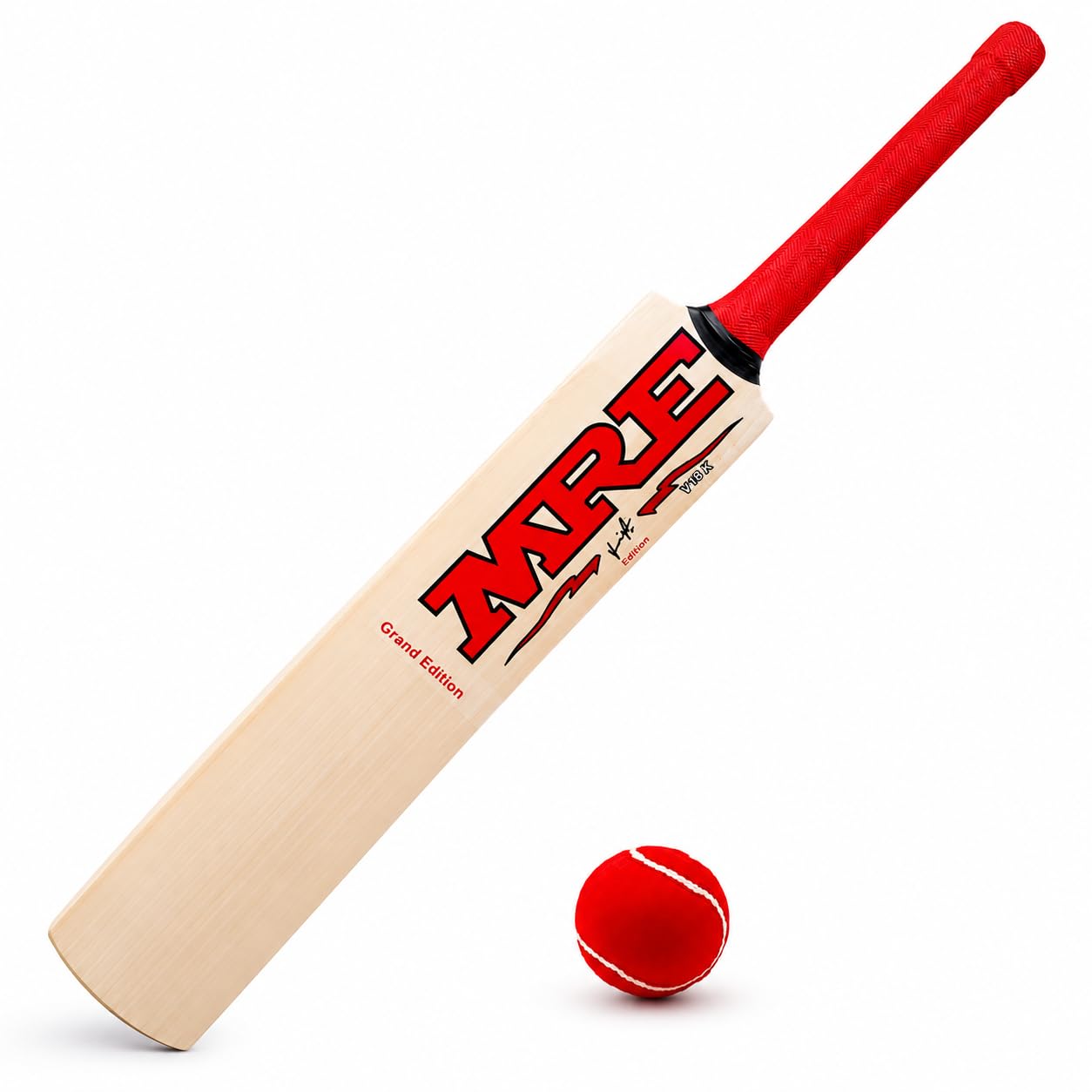 RKR Natural Wooden Cricket Bat with Ball (Size - 3 for 6 to 8 Year Boys and Girls Kids).-image-22
