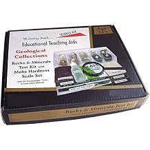 Mohs Hardness Scale Set Streak Magnetism Test in Rocks and Minerals with All Accessories, Tools and Instruction Manual