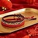 Chinese Lucky Red String Bracelets,3 layers Handmade Tibetan Buddhist Prayer Bracelets for Men Women,Adjustable Chinese New Year Bracelet for Protection,Lunar New Year Protection Jewelry Gifts