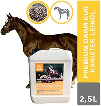 olio di semi di lino per cavalli