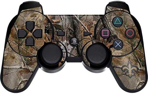 Skinit Decal Gaming Skin Compatible with PS3 Dual Shock Wireless Controller - Officially Licensed NFL New Orleans Saints Realtree AP Camo Design