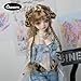 Oueneifs 1/4 Kikyou D Bjd Doll Fullset Fashion Y2k Style Resin Toy Long Straight Hair(Without Hairstyle)