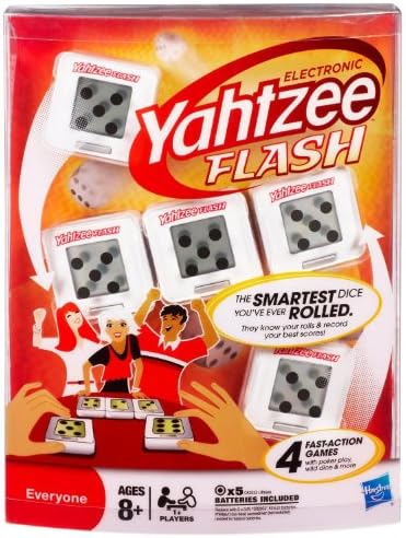 Yahtzee Electronic Flash Cubes - The Smartest Dice You'ce Ever Rolled (AGES 8 AND UP) image 2