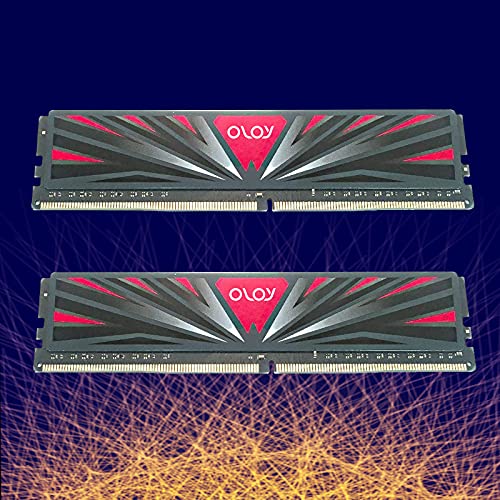 Image of OLOy DDR4 RAM 16GB (2x8GB) Black Hummingbird 2400 MHz CL17 1.2V 288-Pin Desktop UDIMM (MD4U082417BBDA)