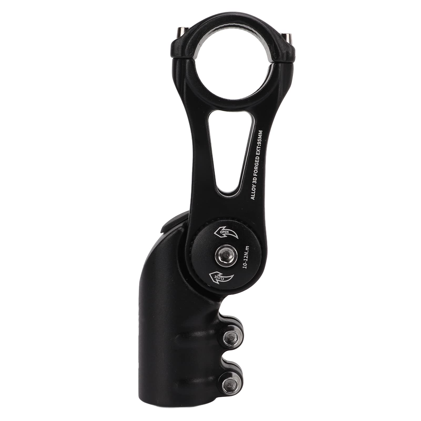Attacco Manubrio Regolabile per Bici in Lega di Alluminio, Attacco Manubrio per Mountain Bike da Strada 31,8x95mm, Parte da Ciclismo Leggera ad Alta Resistenza con Copertura