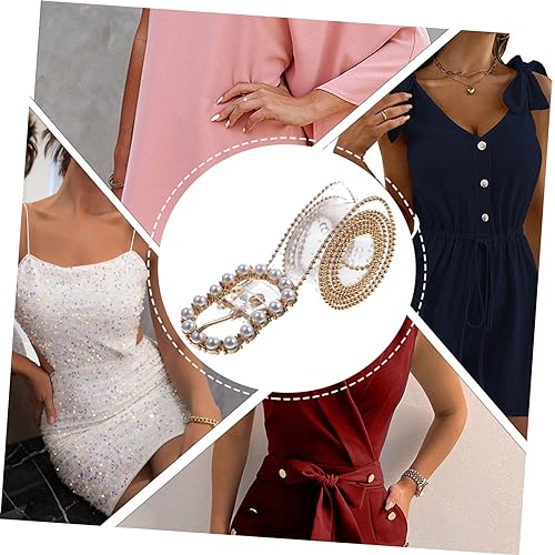 Elegant Waist Chain Belt for Women Fashion Waist Belt Decorative Belt for Dress and Skirt4