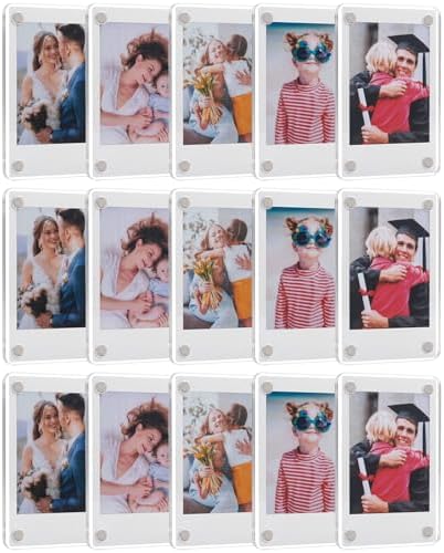 Niura Acrylic Magnetic Photo Frames - 12 Pack For Instax Mini Photos