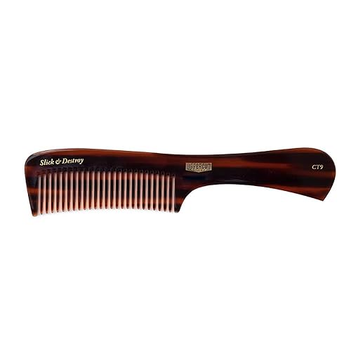 Uppercut Deluxe CT9 Tortoise Styling Comb - Mínimo estático, flexible - Slick & Destroy
