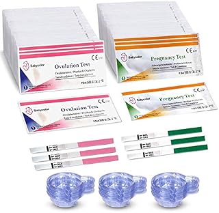 Ovulation and Pregnancy Test Strips, 50 Ovulation LH Test and 20 Pregnancy HCG