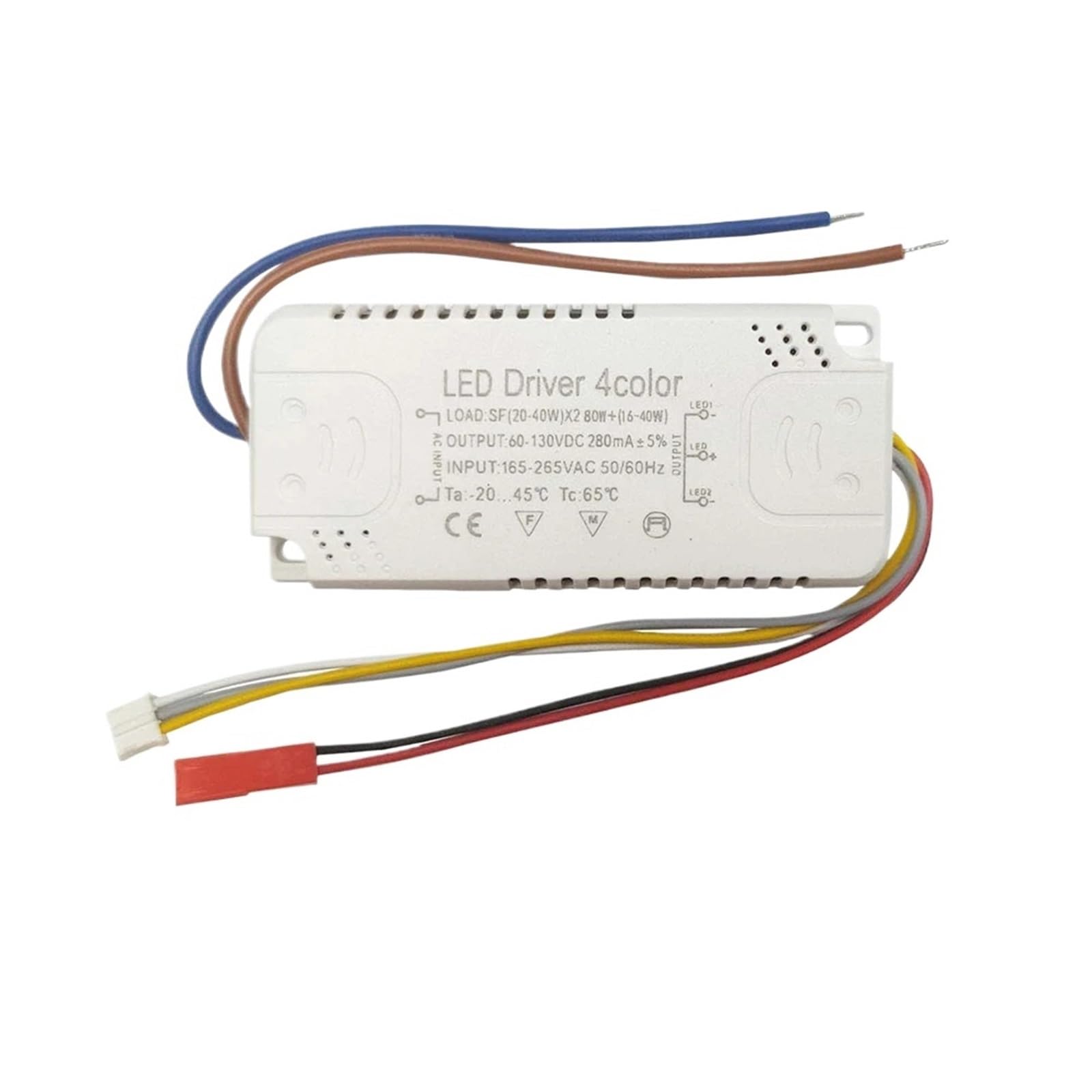 Driver LED AC165-265V transformateur d'alimentation PCB 220mA