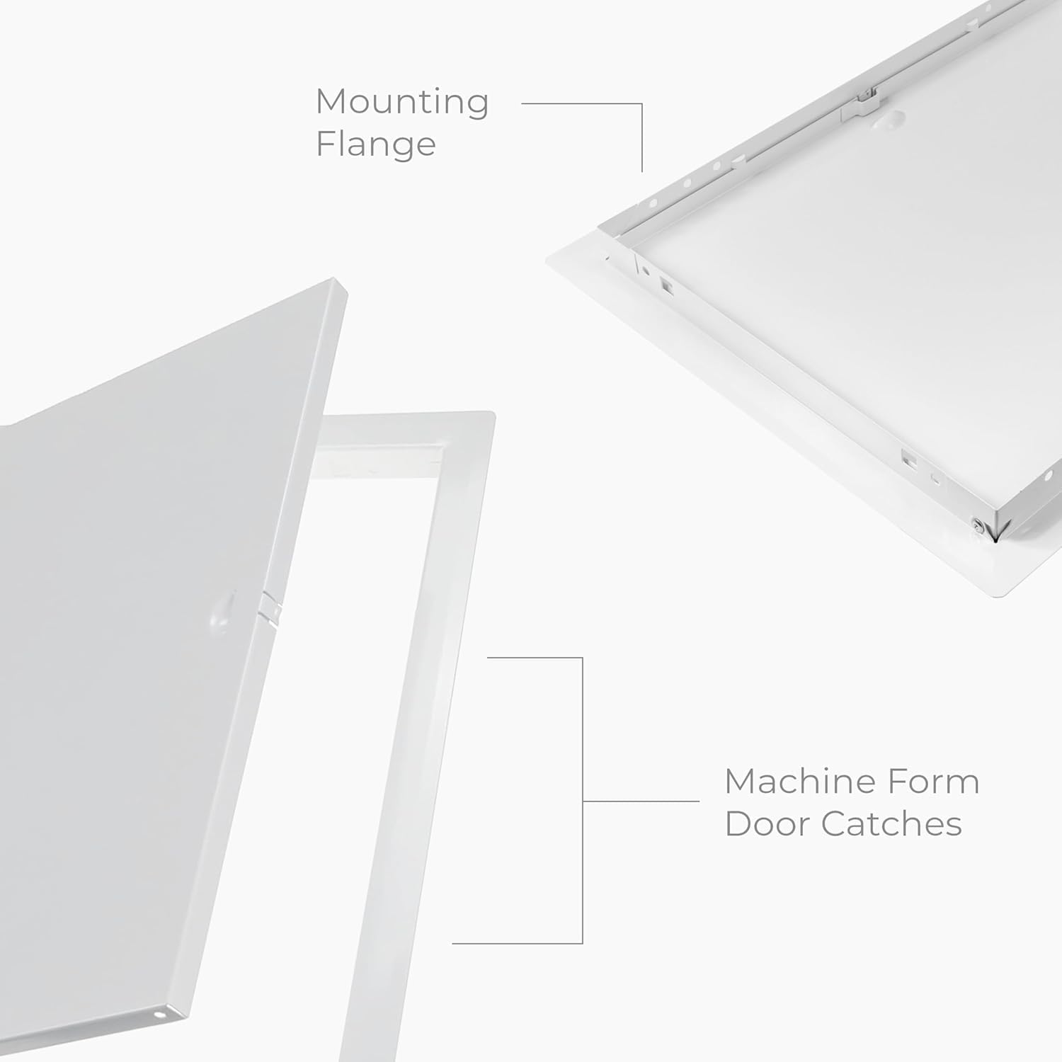8 x 16 Inch Metal Access Panel for Drywall - White Rectangular Plumbing Access Panel - Indoor Wall Access Door for HVAC, Electrical, Wall Covering - Drywall Access Panel - Wall Hole Cover