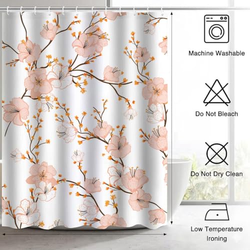 Rideau de douche 120x180 cm blanc anti-moisissure en polyester imperméable - 8