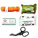Recon Medical Pack -Includes Recon Medical GEN 3 Orange Tourniquet Kevlar, Titanium Trauma Shears, Trauma Bandage, Compressed Gauze, Emergency Blanket, Carbon Pencil. First Aid-Vacuumed Sealed Bag