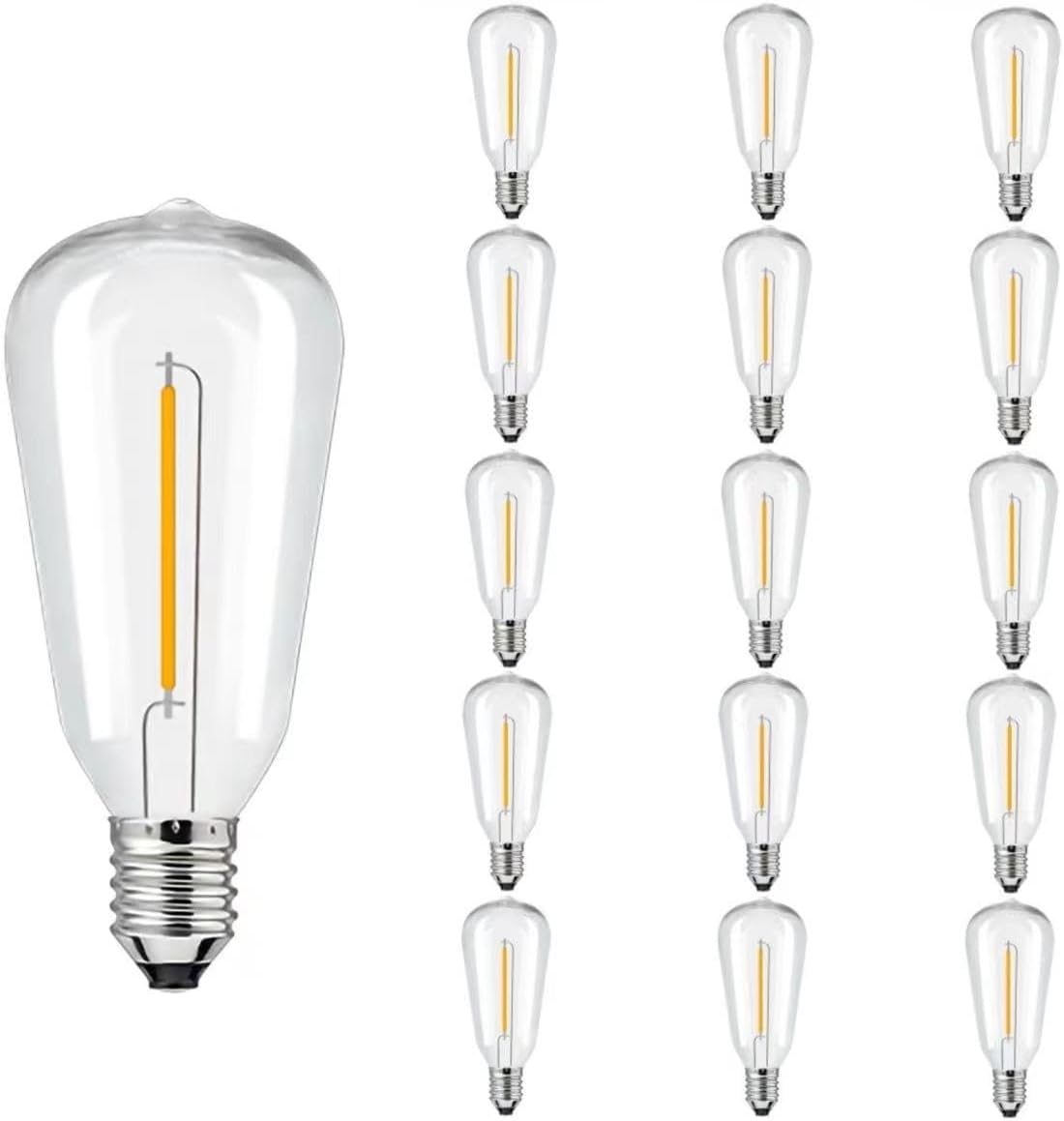 ST38 LED Replacement Bulb, E12 Screw Base shatterproof Bulb, Suitable