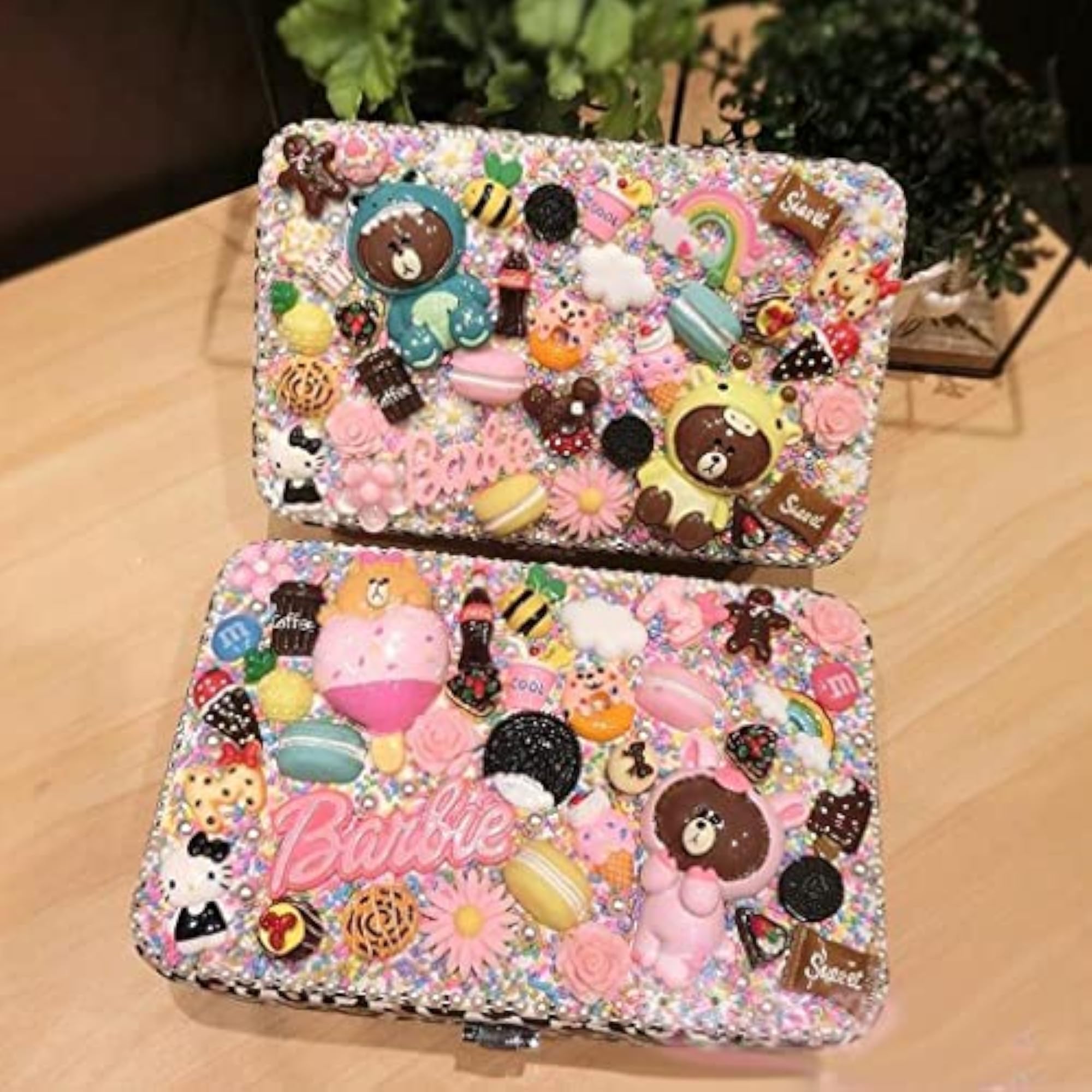 Natural Plain Wooden Jewellery Decoupage Box with Mirror