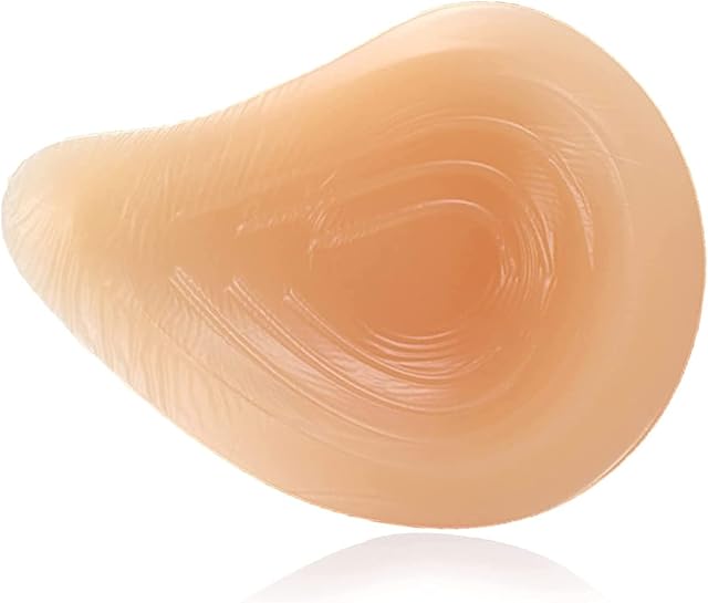 XBELO Silicone Breast for Swimsuit Silicone Breast Form Self Adhesive Fake Boobs for Crossdresser Mastectomy Prosthesis Armpit Bra Enhancers Inserts Asymmetrical Shape