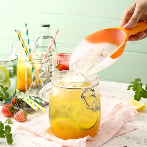 Image of Spring Chef Magnetic Ice Scoop for Freezer, BPA-Free Food Scooper, Mango