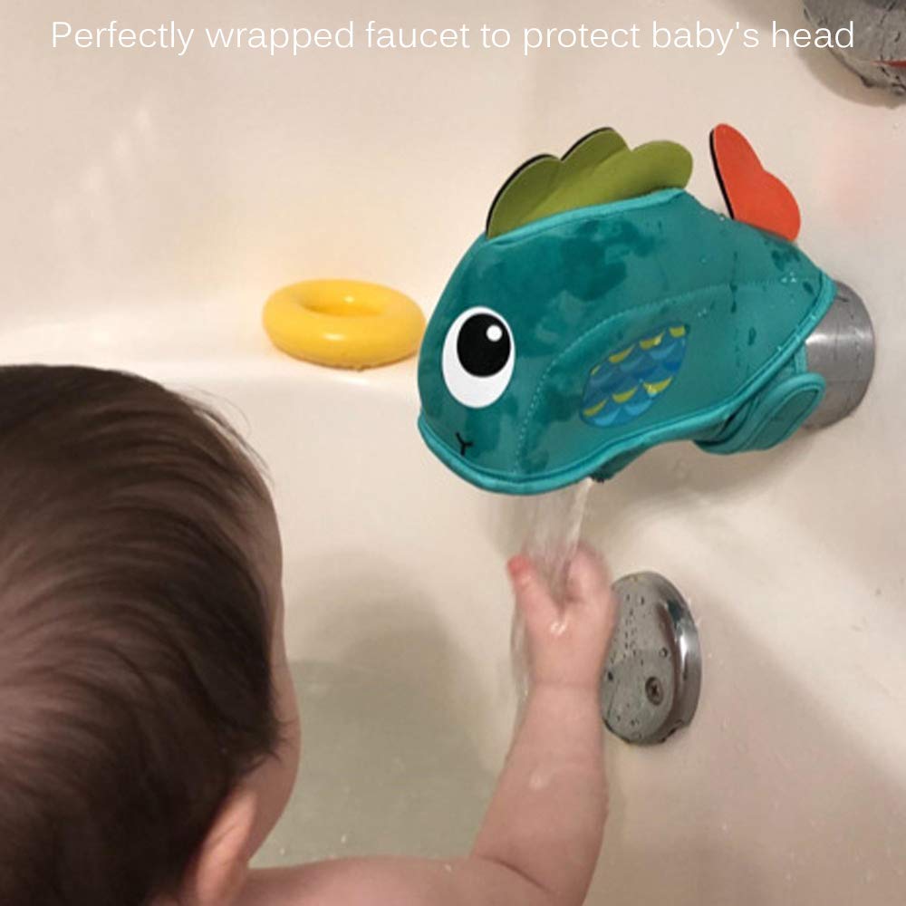 Protector De Grifo Para Bañera De Bebé - Cubierta Segura Con Forma De Pez, Evita Golpes