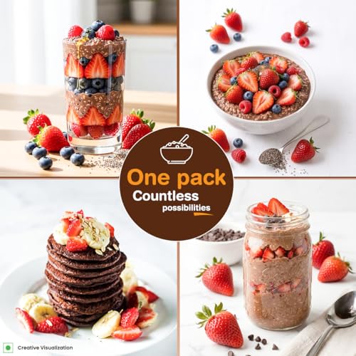 Image of Sundrop Heart High Protein Oats| 27g Protein| Zero Added Sugar| Whey Protein Added| 12.6g Fibre| 500g| Chocolate| Added Seeds, Almonds & Raisins