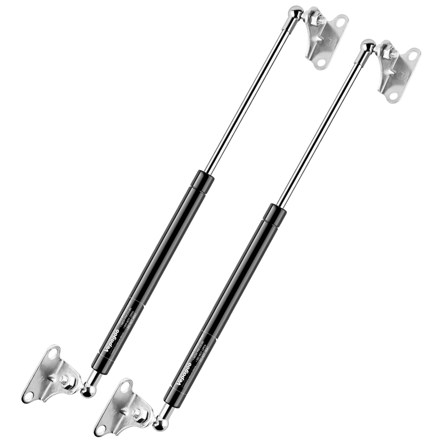 Vepagoo 500MM 890N/200lb Gas Struts Universal adjustable 20inch Lift Support Springs with Mounting Kit for Ottoman Bed, Heavy lid, Floor Hatch Door (fit 72kg-99kg lid), 2PCS — view 11