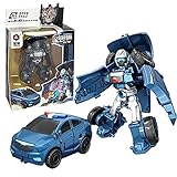 Gosuguu Transformer Toys, Children's Toys New DIY Disassembly and Assembly Deformation Car Transformation Deformation Robot Children's Model Toy (Dark Blue)