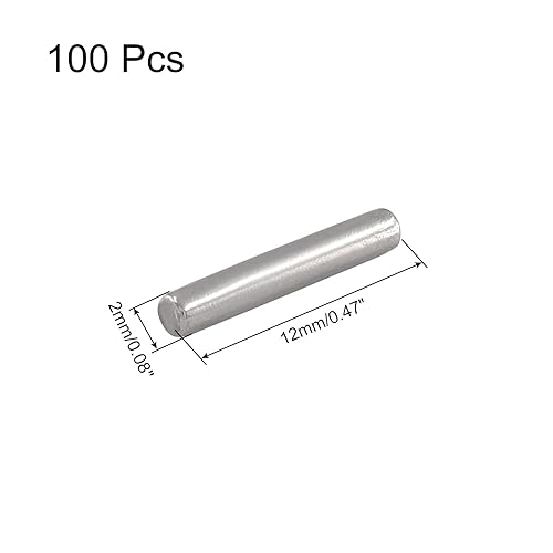 Miniatura 2 de 100 piezas de pasadores de pasador de acero inoxidable de 0.079 in x 0.472 in de acero inoxidable para gabinete, muebles, accesorios de repuesto