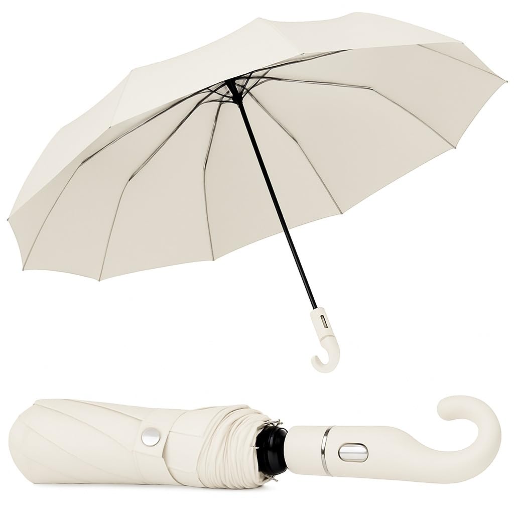 Umbrella for Women | Umbrellas for Men | UV Coated 3 Fold Umbrella for Rain with Auto Open and Close Small Folding Travel-Foldable Windshield