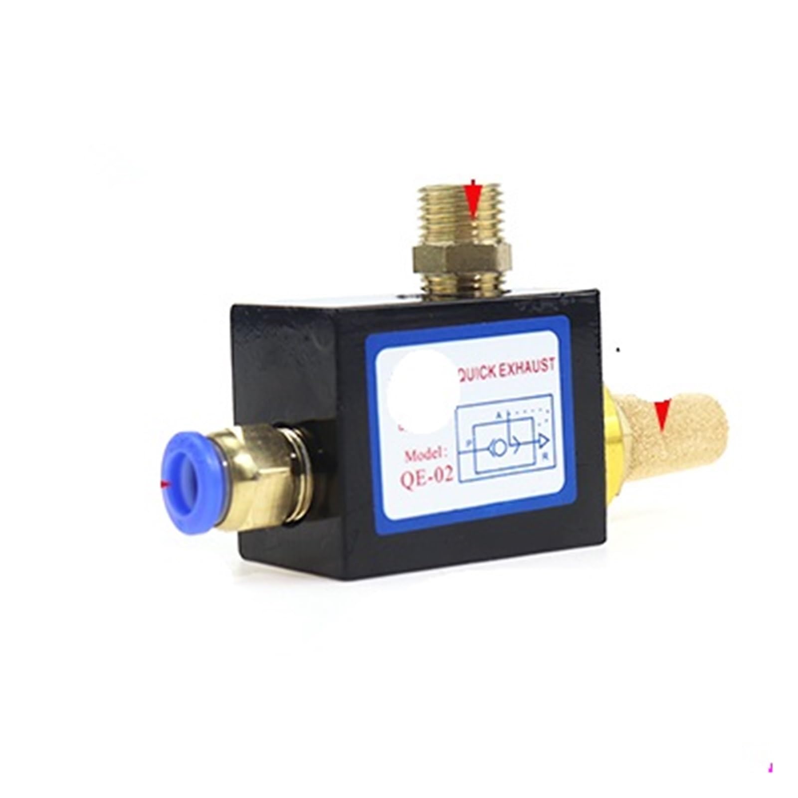 Cylindre de valve d'échappement rapide pneumatique QE-01 QE-02 QE-03 QE-04