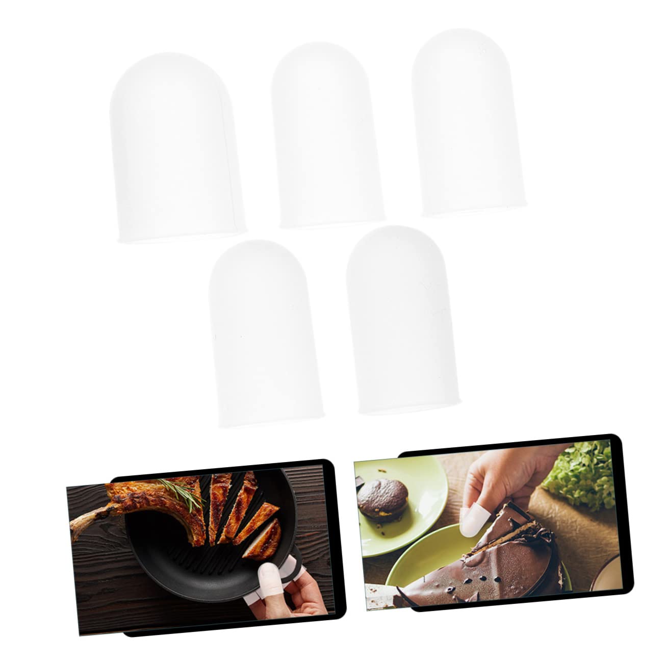 Healeved Silicone Thumb Caps Pcs Assorted Sizes Breathable Flexible Protective Cover for Men Women