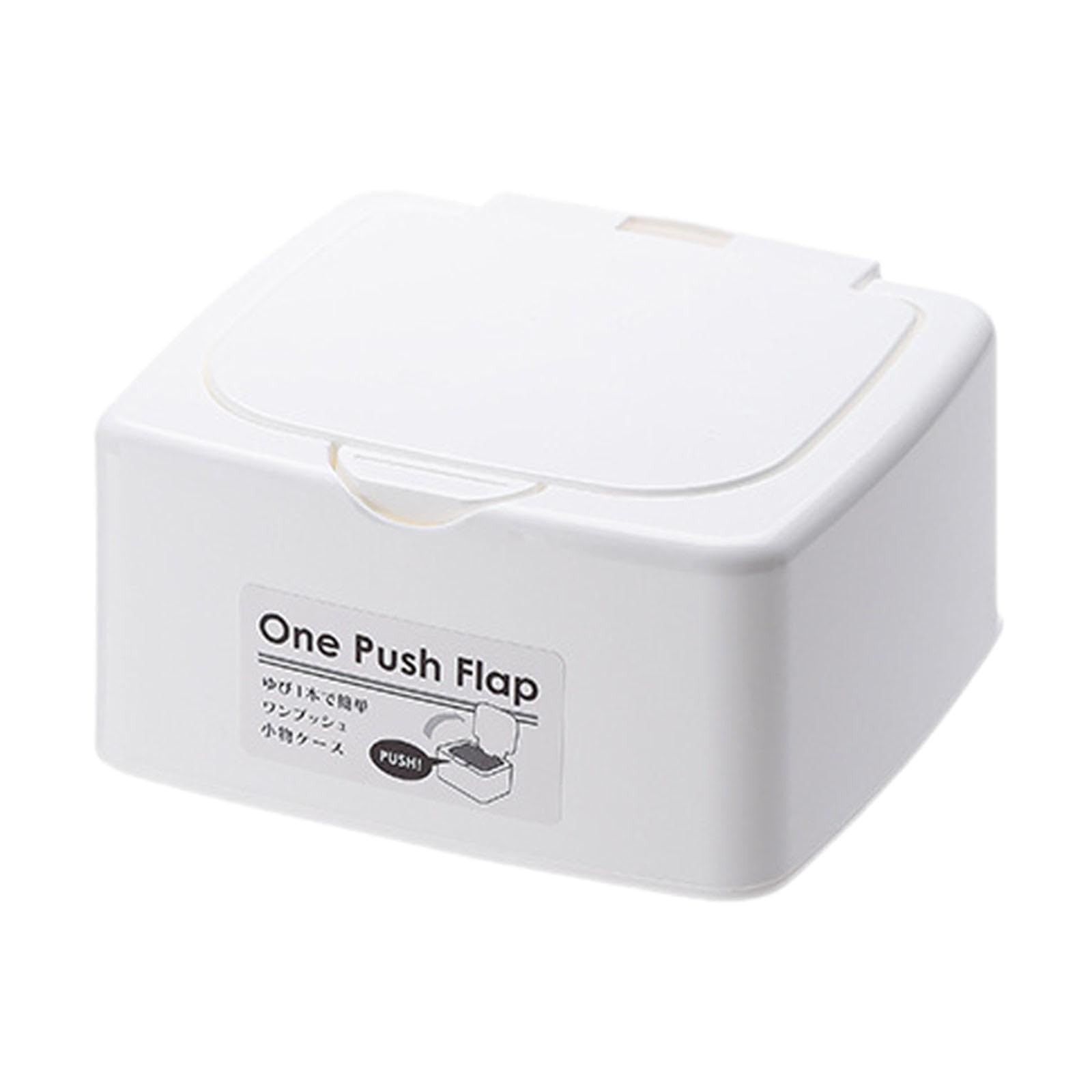 CALANDIS⢠Wet Tissue Holder Dustproof Cover Desk Storage Box Large Capacity Napkin Box 10.3x9.6x5.3cm | Storage Boxes | Home Organization | Household Supplies & Cleaning