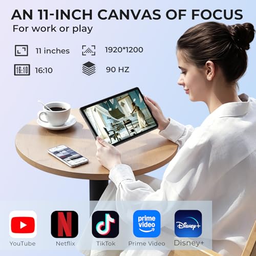 Image of 11 Inch Android Tablet with Keyboard and Pen Ideal for Work, Study