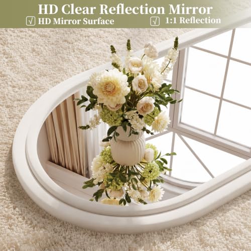 Image of Koonmi 71 inchx32 inch Arched Full Length Mirror, Floor Mirror with Stand