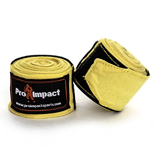 Pro Impact 180 Inch Mexican Style Boxing Hand Wraps – Stretchable Wrist & Knuckle Support for MMA, Muay Thai, Kickboxing, Heavy Bag & Combat Training – Men & Women