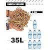 YOTEI SPIRIT Papier Kraft Déchiqueté 2.5 Kg – Frisure Élastique Pour Emballage Cadeaux, Paniers & Boîtes | Remplissage Protecteur Naturel Kraft