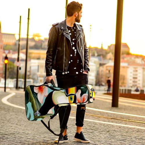 Housse de guitare imperméable motif toucan avec multiples poches de rangement - 6