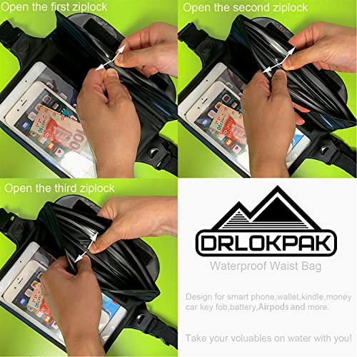 DRLOKPAK Bolsa de Cintura Impermeable para Teléfono Pasaporte Cartera miniatura 6