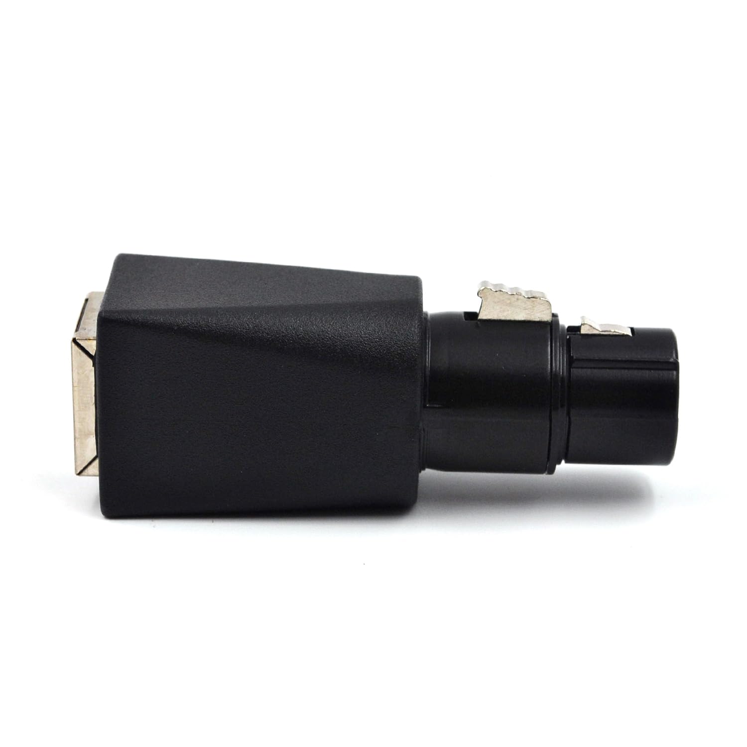 (2 pezzi) DMX a RJ45 Connettore 5 pin XLR adattatore a spina Ethernet femmina, nero